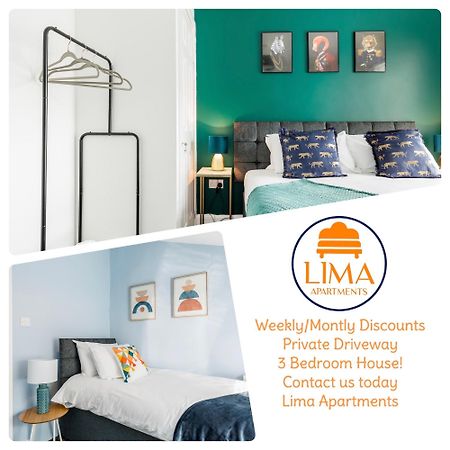 Weekly Monthly Deal-4 Beds-Large House-Driveway By Lima Apartments Ltd Bournemouth Kültér fotó